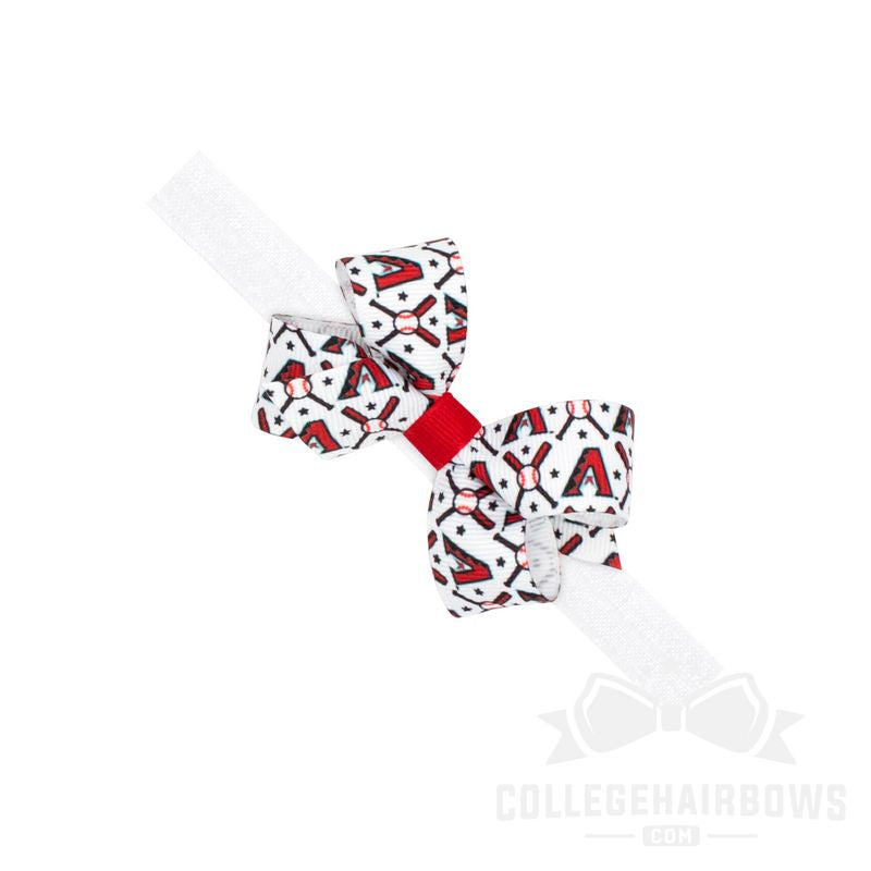 Mini Arizona Diamondbacks Logo Print Bow Baby Band