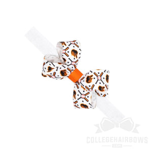 Mini Baltimore Orioles Logo Print Bow Baby Band