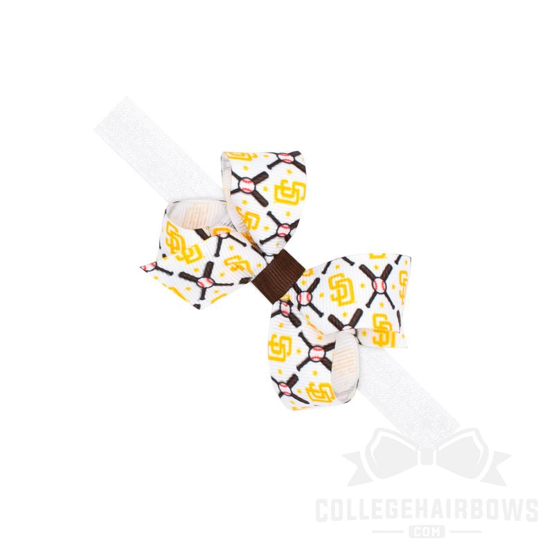 Mini San Diego Padres Logo Print Bow Baby Band
