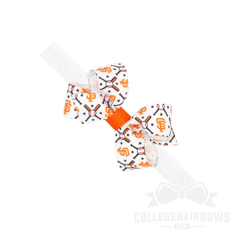 Mini San Francisco Giants Logo Print Bow Baby Band