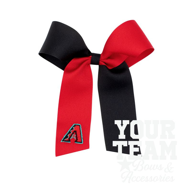 Medium Arizona Diamondbacks Two-Tone Embroidered Cheer Bow