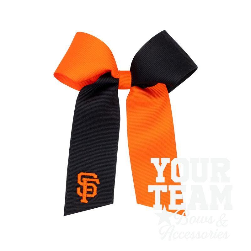 Medium San Francisco Giants Two-Tone Embroidered Cheer Bow